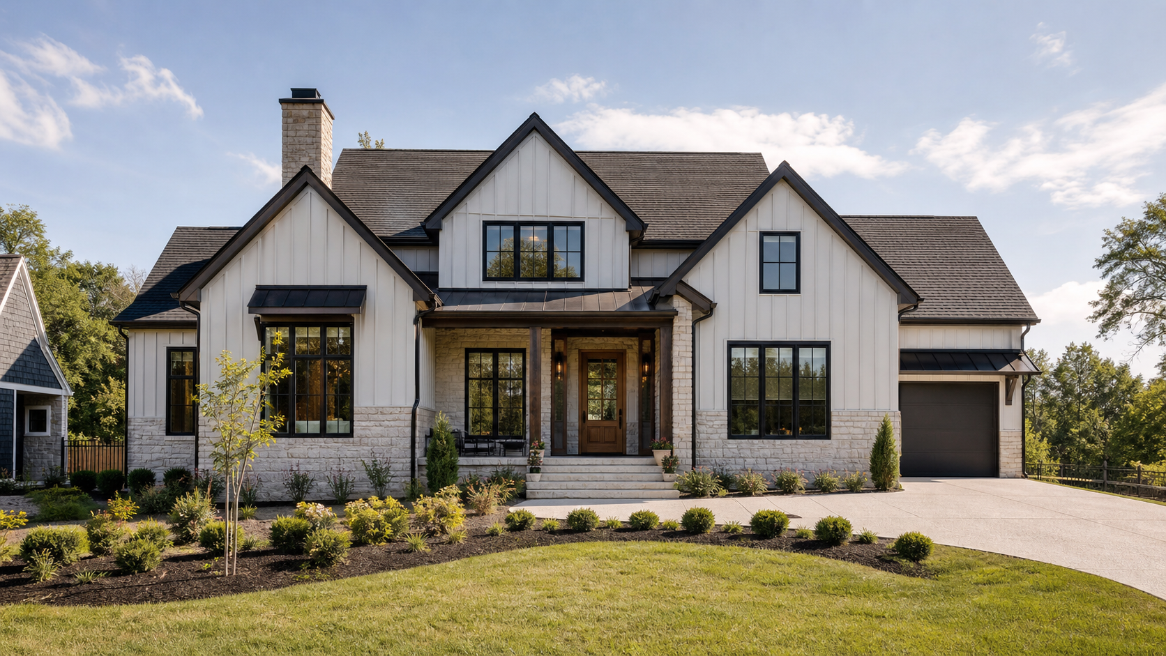 Hero image — modern farmhouse exterior